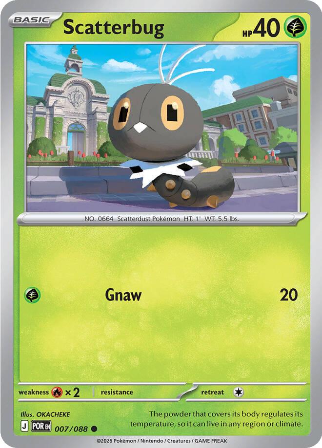 Perfect Order Scatterbug Pokémon card